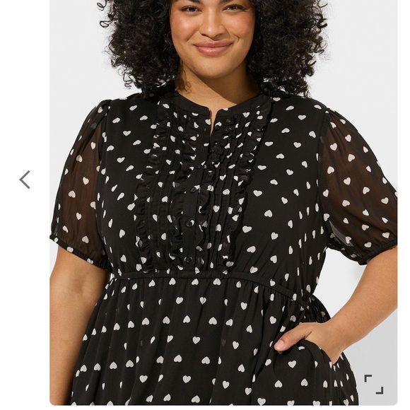 NWT Torrid heart print dress - Picture 3 of 5